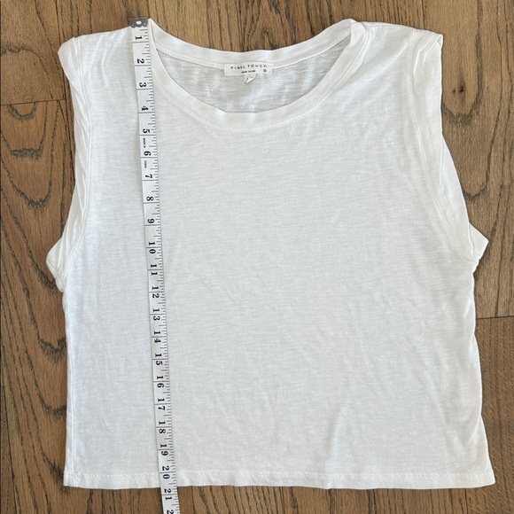 Final Touch Women’s White Sleeveless Slub Tank Top Size X-Small - Picture 5 of 8